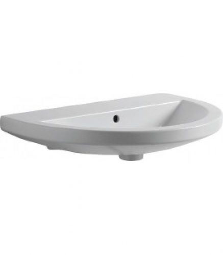 Lavabo rond THIN BxHxT : 700x140x450mm avec trou de robinetterie