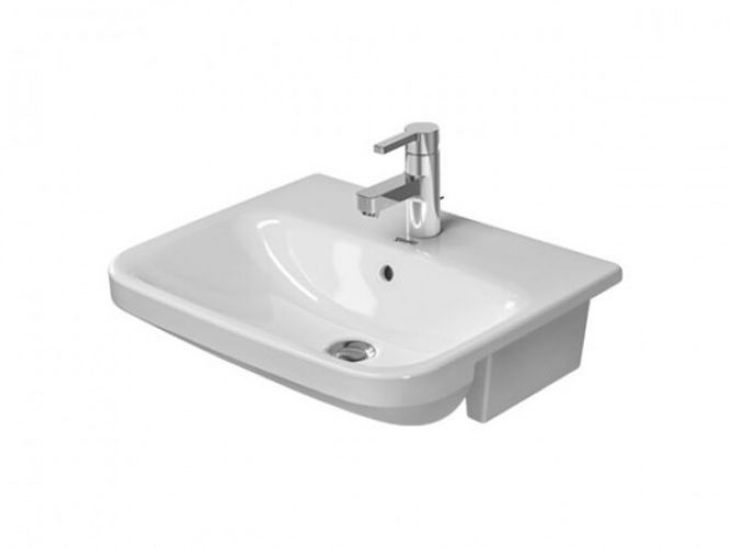 Lavabo Semi Encastré Duravit DuraStyle 550 mm Céramique Blanc 0375550000