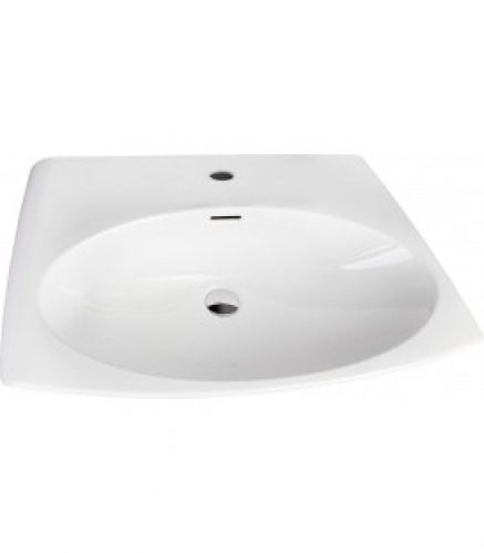 Lavabo &lsquo;SHIFT 80&rsquo; K H 001 WBK céramique blanc – lxP800x505 mm avec trou de robinetterie