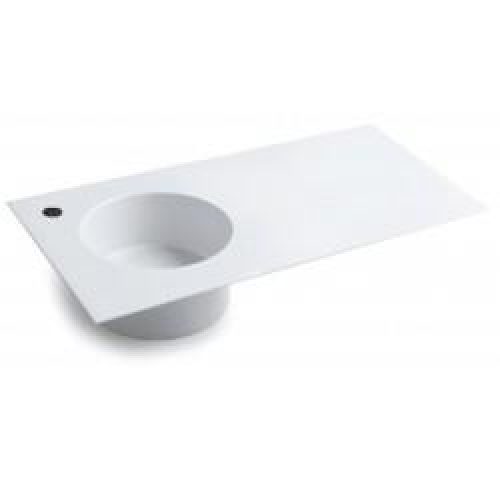 LAVABO SKYLAND 80×48 AVEC PLAGE AVEC TROU – CRISTINA ONDYNA SKY8048T