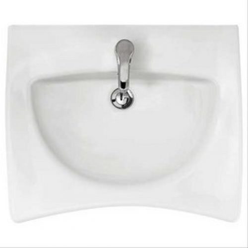 Lavabo suspendu en céramique pour PMR 66x55cm