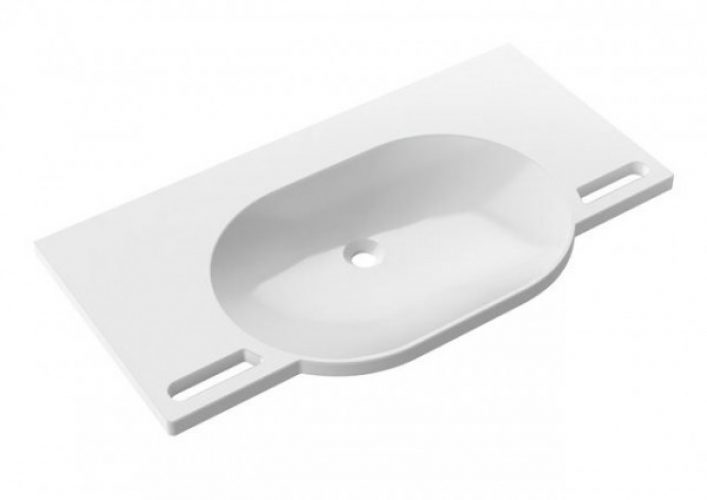 Lavabo Suspendu Hewi 1000 mm Blanc Alpin