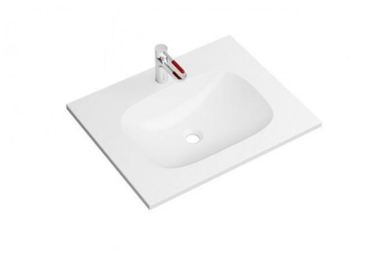 Lavabo Suspendu Hewi avec robinet 658 mm