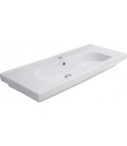 Lavabo &lsquo;TRENDY&rsquo; lxHxP1010x115x410mm avec 1 trou pour robinetterie