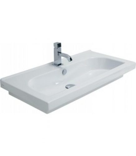 Lavabo &lsquo;TRENDY&rsquo; lxHxP810x115x410mm avec 1 trou pour robinetterie