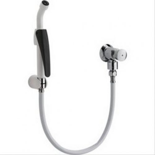 Lave-bassin avec robinet temporisé, manette à 45° Presto