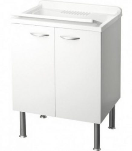 lave main avec meuble 2 portes LxlxH: 600x500x850mm