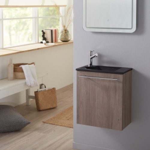Lave-mains complet pour WC avec meuble…