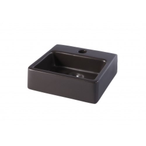 Lave mains droit porcelaine noir très…