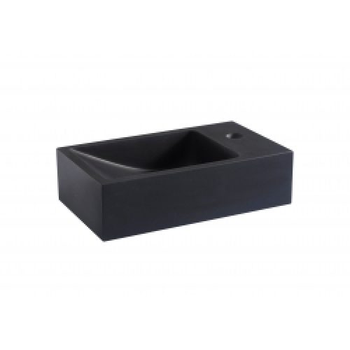 Lave mains en pierre naturelle noir