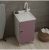 LAVE-MAINS MEUBLE LAVABO SUR PIEDS 45×50 VIOLET PASTEL