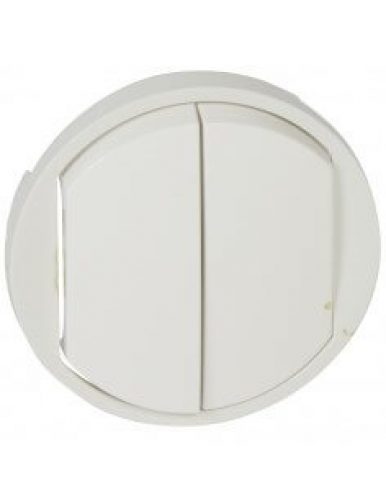 LEGRAND – Enjoliveur N1 coupure Double va-et-vient blanc – 068002