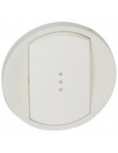 LEGRAND – Enjoliveur N1 Va-et-vient 10A blanc à voyant – 068003