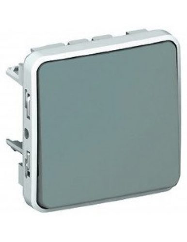 LEGRAND – Poussoir NO PLEXO composable – 10A (gris) – 069450