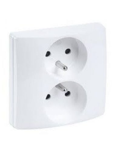 LEGRAND – Prise 2x2P+T verticale NILOÉ – 16A – compacte – bornes…