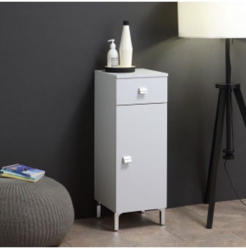 ÉLÉMENT BAS GRIS PERLE AVEC UNE PORTE ET TIROIR 31,5 CM EASY