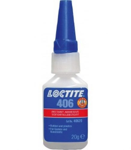 Loctite 406 adhesif instantane pour plastique et caoutchouc, 20 g