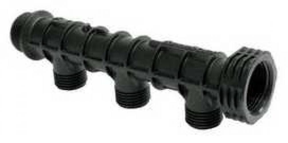 Lot de 10 Collecteurs MS MF3/4(20:27) 3 sorties M1/2(15/21) entraxe de 48mm