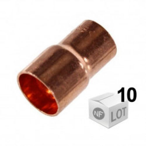 Lot de 10 réductions cuivre à souder MF