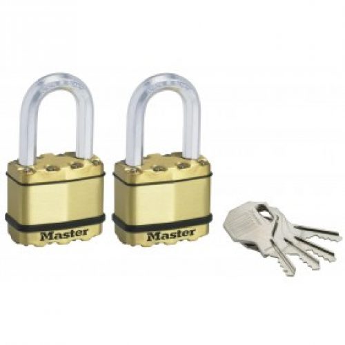Lot de 2 cadenas s’entrouvrants à clé – 52 mm de large – anse 38 mm
