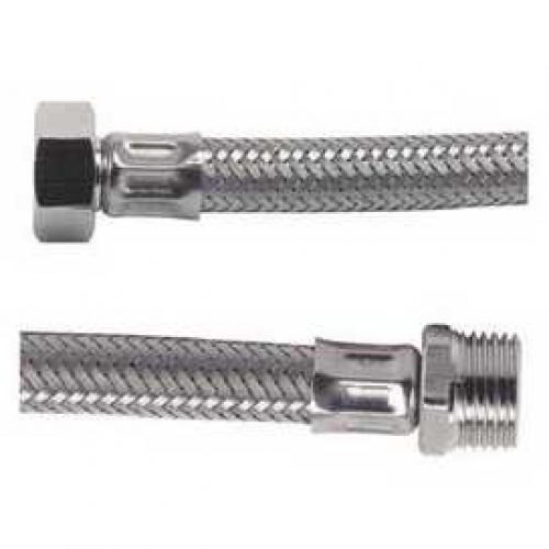 Lot de 2 flexibles sanitaire inox L500 MF3/8 »(12/17)