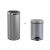 Lot de 2 poubelles de cuisine et de salle de bains – inox