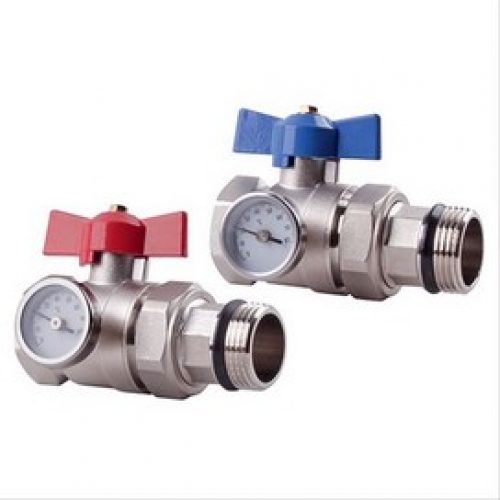 Lot de 2 vannes coudées pour collecteur PCBT