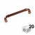 Lot de 20 poignées de meuble cuivre « Industriel » – Entraxe 128 cm Ø12 – Arcanaute