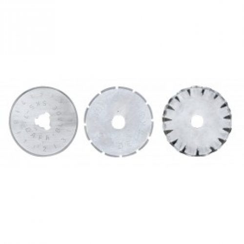 Lot de 3 lames de rechange pour cutter rotatif