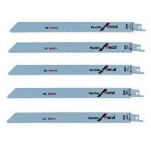 Lot De 5 Lames De Scie Sabre S 1122 Bf Bosch 2608656019 Pour Metal