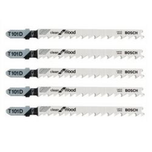 Lot De 5 Lames De Scie Sauteuse T 101 D Bosch 2608630032 Pour Bois