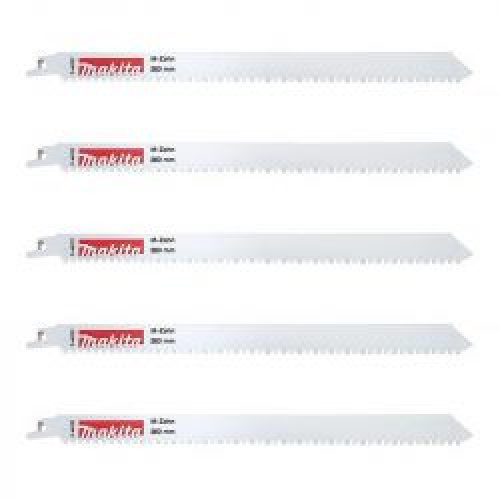 Lot De 5 Lames De Scies Recipros Makita P 45727 M Force 280 Mm