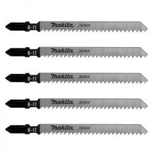 Lot De 5 Lames Makita A 85634 Pour Scie Sauteuse Bois Contre Plaque Et Pvc 3 A 60Mm