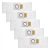 Lot De 5 Sacs A Poussiere En Papier Filtrant Pour Aspirateur Makita Vc1310L Vc2510L Vc2211M Dvc860Lz Et Dvc863Lz