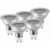 Lot de 5 spots LED – GU10 – 5 watts – Glass