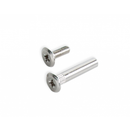 Lot de 50 vis à tête extra-plate et écrous M4