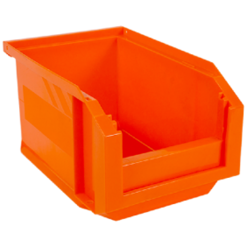 Lot de 6 bacs à bec European 3 litres Orange fluo