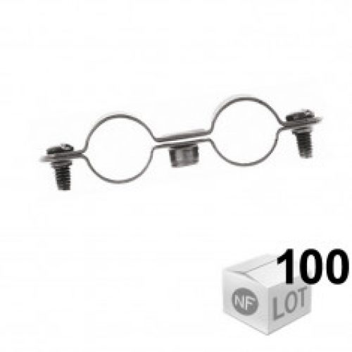 Lots de 100 Colliers de fixation Atlas double en Ø16 ou Ø14 – Fischer