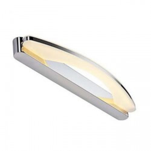 Luminaire de miroir contemporain à la forme d&rsquo;arcure en acier inoxydable