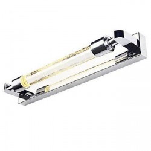 Luminaire de miroir mural et contemporain en acier inoxydable