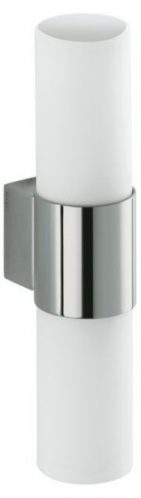 Luminaire Salle de Bain Keuco Plan avec 2 globes en verre opale mat ampoules halogènes