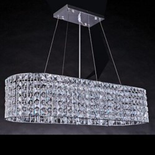Lustre Artistique en Acier à 16 lumières cristaux