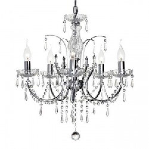 Lustre BERKSHIRE en Cristal avec 5 slots à ampoule