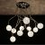 Lustre classe argent à Boules luminaires