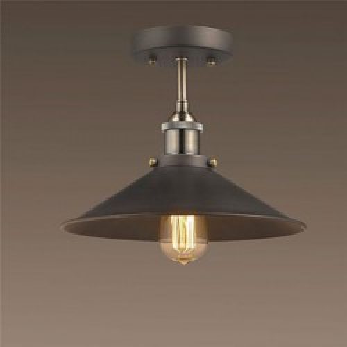 Lustre classique rustique à ampoule