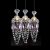 Lustre Contemporain en Cristal Violet