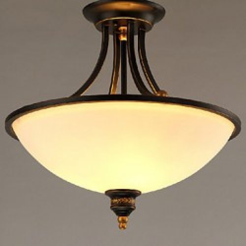 Lustre Contemporain en Métal Plaqué