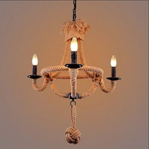 Lustre de style rétro à 3 lampes