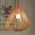 Lustre en Bois Bambou à Lampe