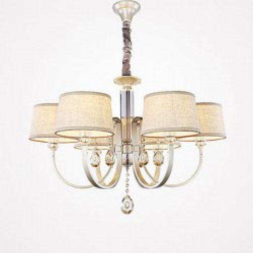 Lustre en Cristal de style rustique à 6 lampes